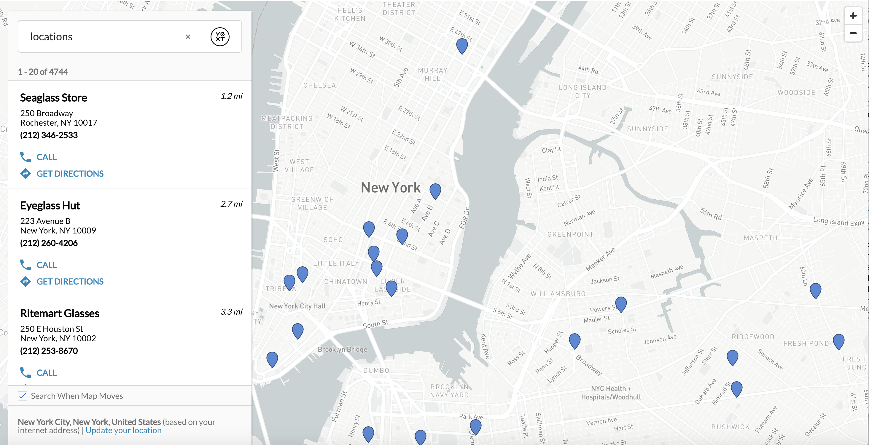 Full-page vertical map custom style - black and white coloring