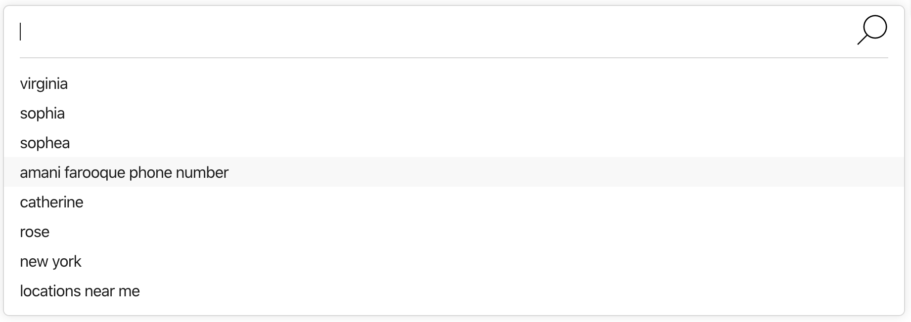 Search Bar Expanded